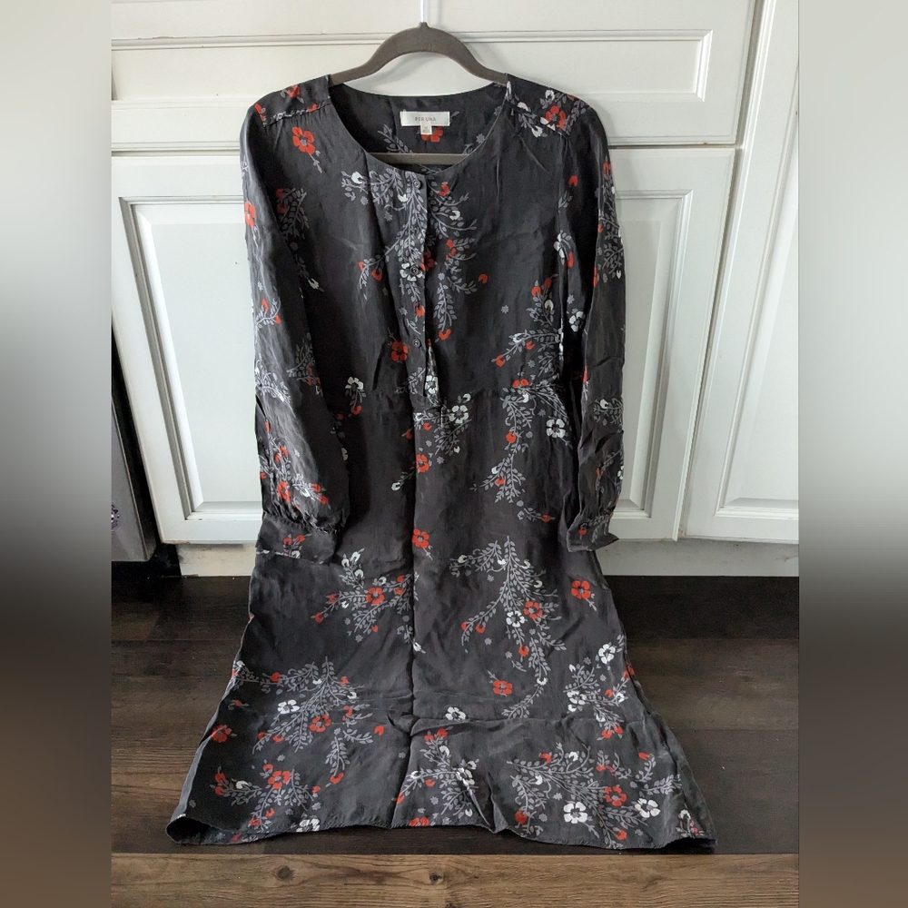 Beautiful Per Una silk midi floral dress size 12